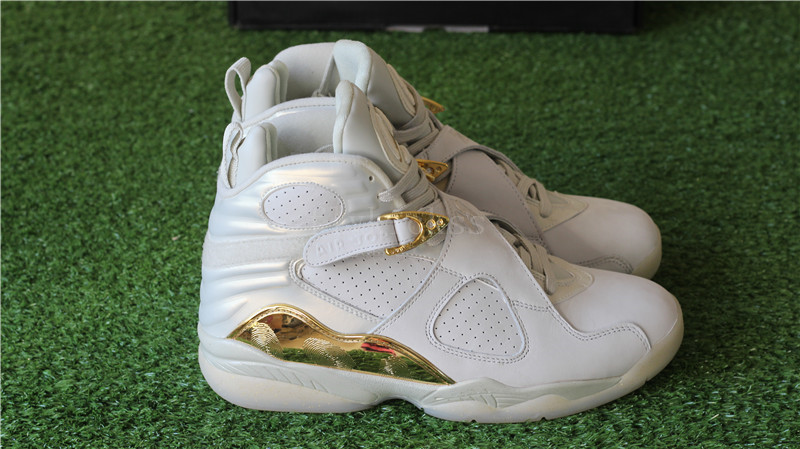 Authentic Air Jordan 8 Championship Trophy Champagne Pack